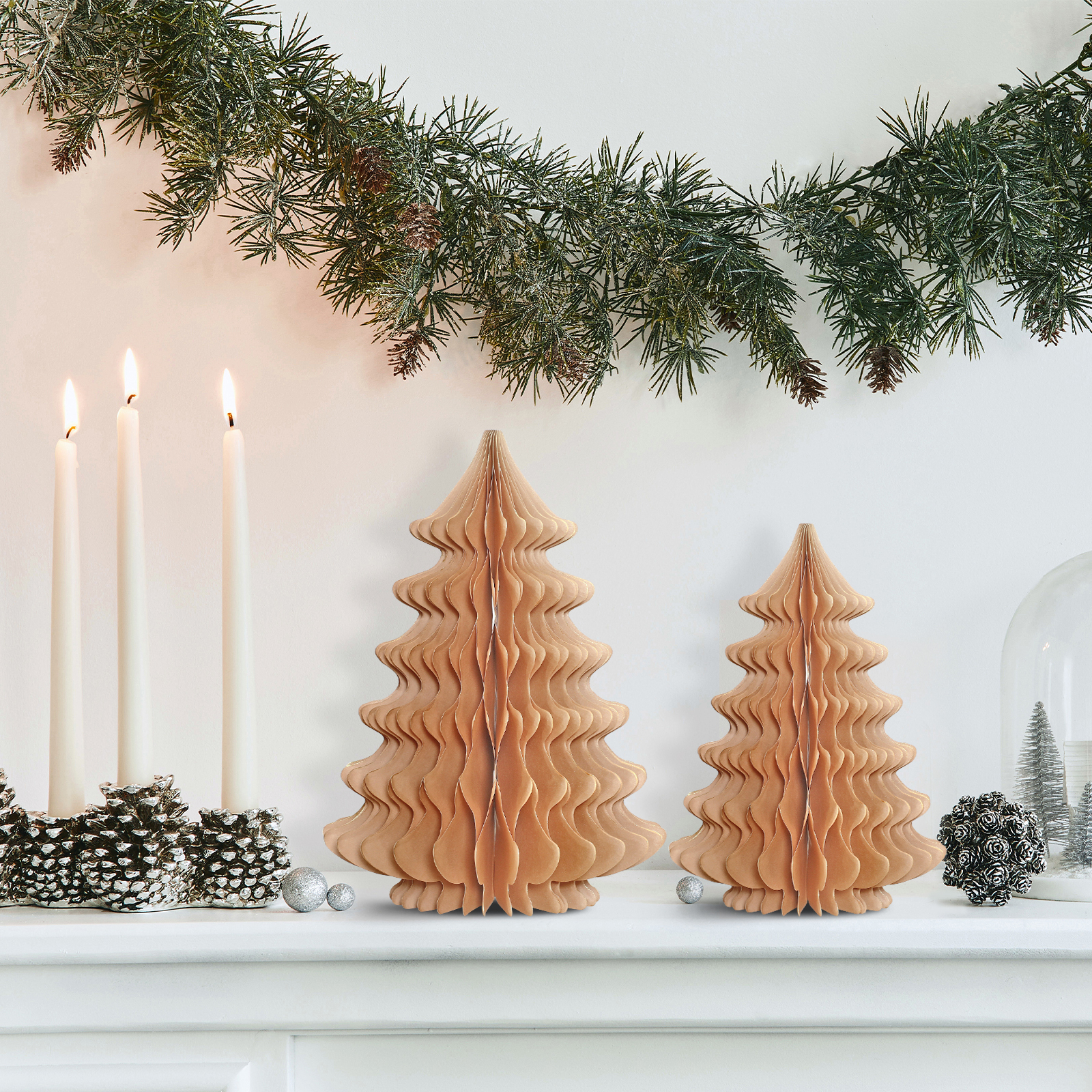 Brown Honeycomb paper Tree ornaments-01.jpg